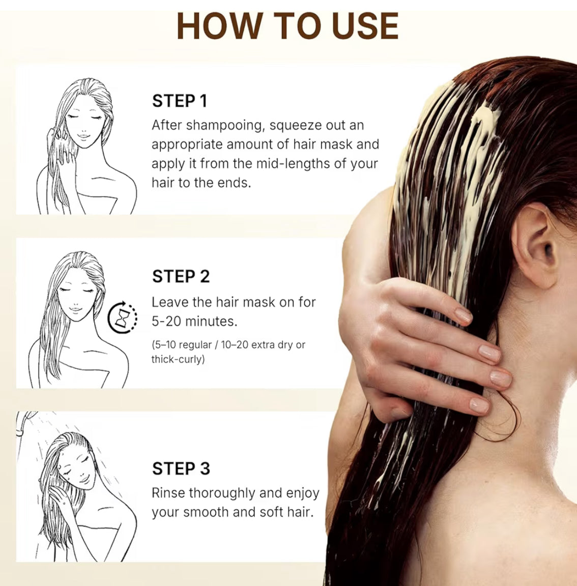 Karseell Maca Power Collagen Hair Mask 500ml - Hair Repair Deep Conditioner